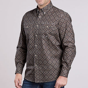 Men's Bronze Medallion Button Down Shirt - Roper