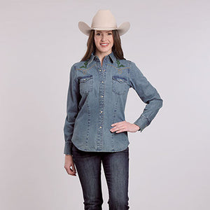 Women's Bronc Rider Denim Shirt - Roper
