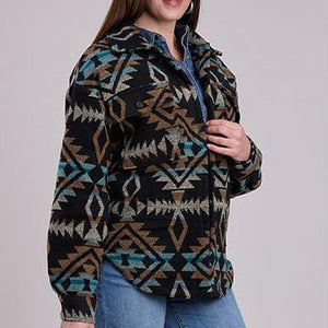 Women's Woven Aztec Shirt Jacket - Roper