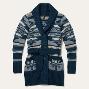 Women's Aztec Indigo Sweater - Stetson