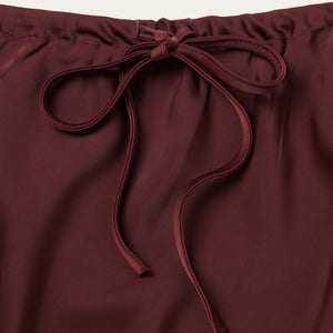 Women's Wine Satin Skirt - Stetson