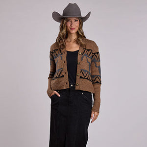 Women's Crop Vintage Cardigan - Stetson