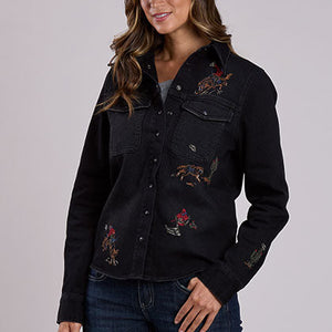 Women's Denim Embroidered Shirt - Stetson