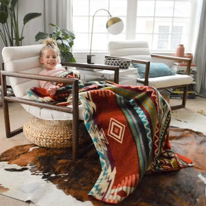 Antisana Earth Southwestern Blanket - Ecuadane