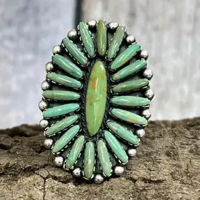 Kingman Turquoise Ring - Nizhoni Traders LLC