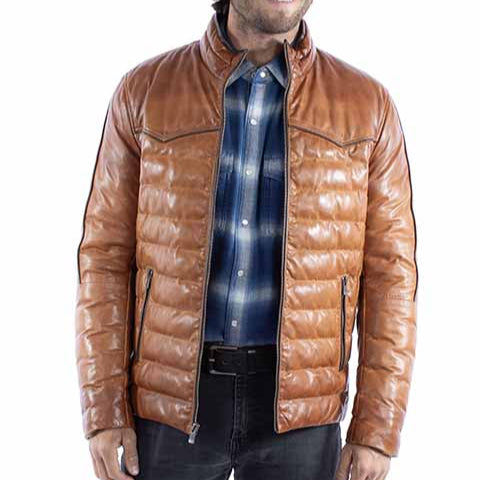 Men's Western Leather Jacket - Scully