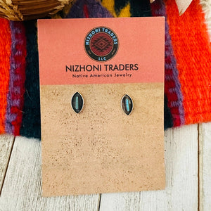 Zuni Turquoise Post Earrings - Nizhoni Traders LLC