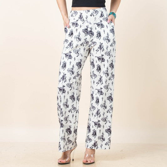 Women's Daria Bucking Horses Pants - Avery