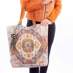 Women's Oversized Woven Tote - Scully
