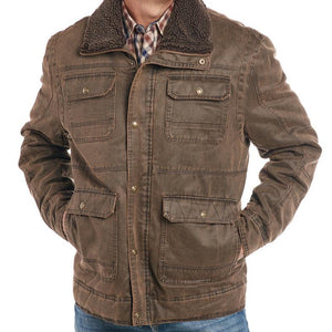Men's Cotton Snap/Zip Front Jacket - Cripple Creek