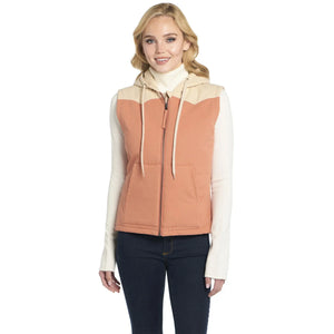 Women's Two Toned Hooded Vest - Cripple Creek