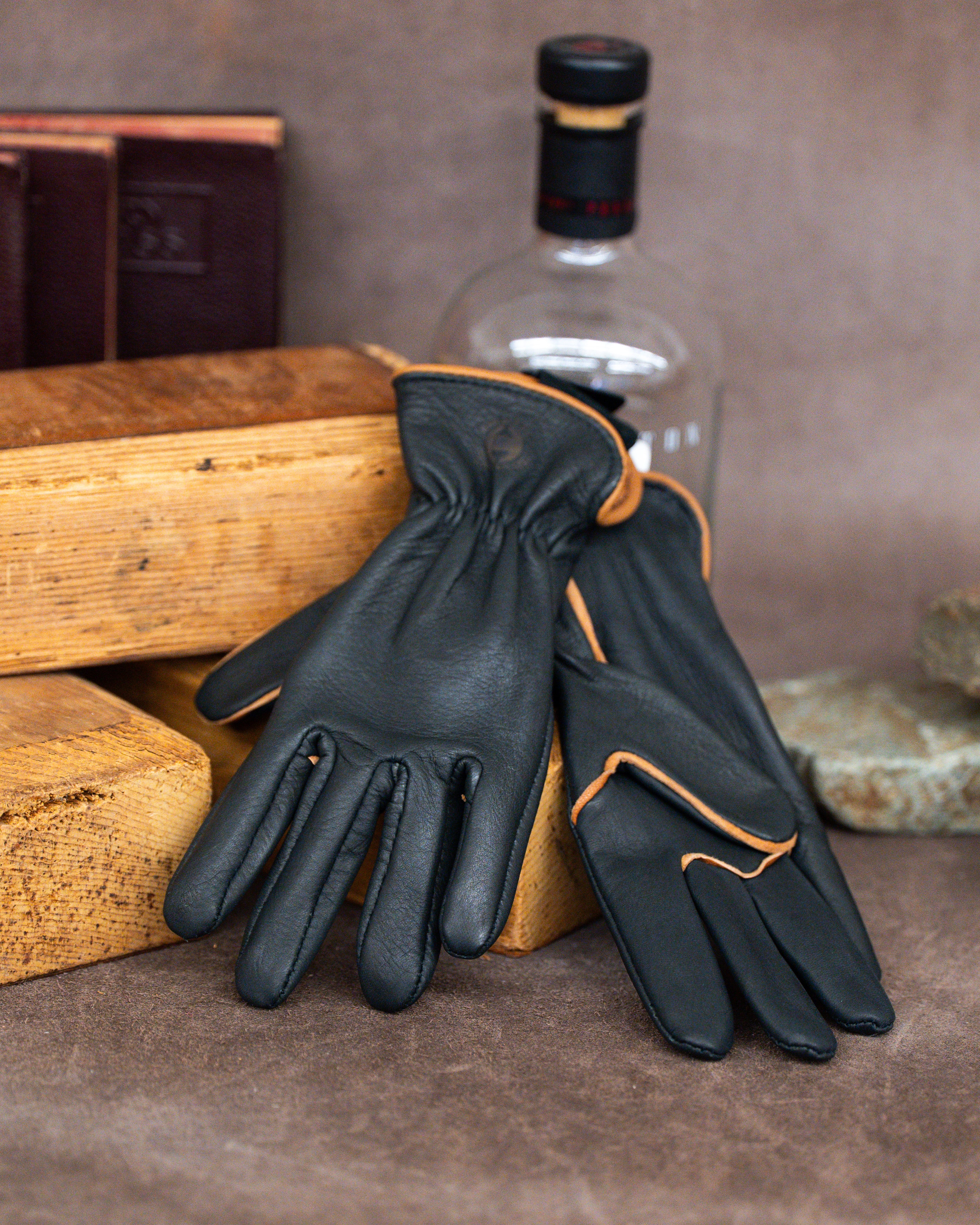 geier handschuhe Deerskin Driving Glove Black