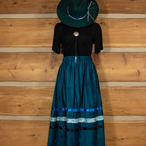 Green Ribbon Skirt - Terri Carnes-Hamley Western Store