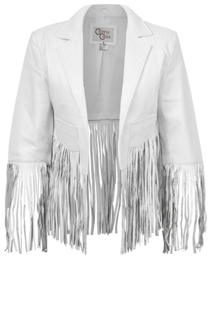 Women's Nappa Fringe Jacket - Cripple Creek