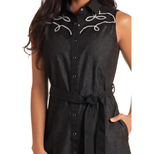 Women's Two Tone Yoked Dress  - PANHANDLE