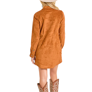Women's Henley Shirt Dress - Panhandle Slim