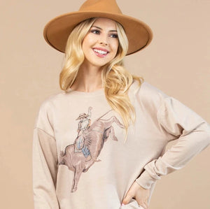 Layla Western Graphic Sweatshirt - Avery