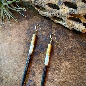 Porcupine Quill in Bullet Earrings - ASTALI