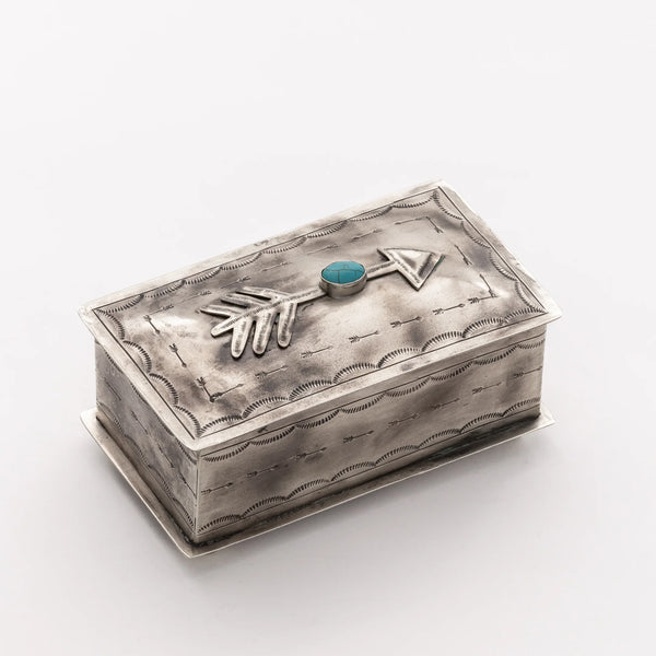 Arrow and Turquoise Stamped Box - J. Alexander