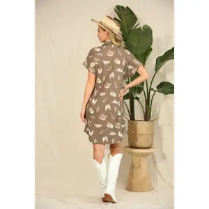 Arielle Button Down Midi Dress - Avery