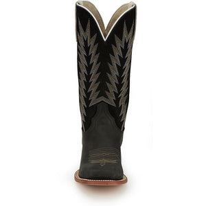 Men's Hombre Matte Black Boots- Justin Boots