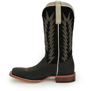Men's Hombre Matte Black Boots- Justin Boots