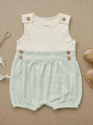 Organic Cotton Bubble Romper - I Love You