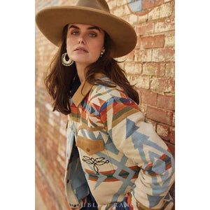 Women's Bronco Blanket Cotton Jacket - Double D Ranch