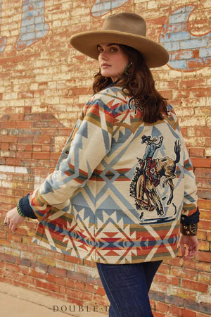 Women's Bronco Blanket Cotton Jacket - Double D Ranch