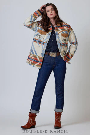 Women's Bronco Blanket Cotton Jacket - Double D Ranch