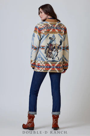 Women's Bronco Blanket Cotton Jacket - Double D Ranch