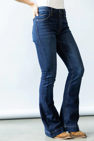 Women's Jennifer Dark Wash Jeans - Kimes Ranch