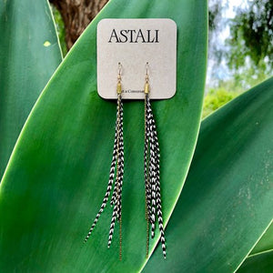 Mini Feather Earrings Grizzly - ASTALI