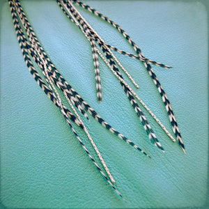 Mini Feather Grizzly Earrings - ASTALI