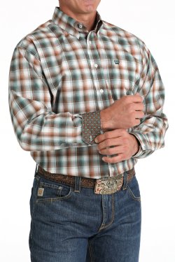 Men's Plaid Western Shirt - Cinch