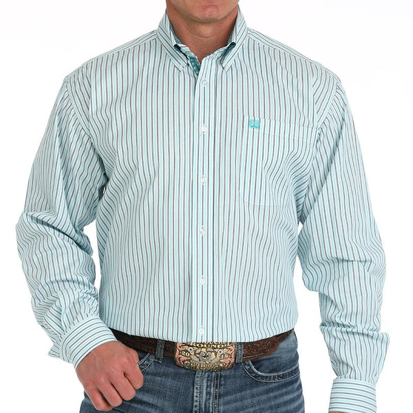 Men's Striped Button-Down Western Shirt - Cinch