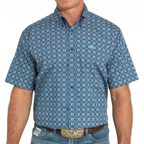 Men's Short Sleeve Medallion Shirt - Cinch