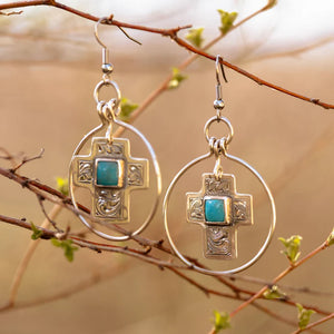 The Whitney Cross Earrings - Vogt Silversmiths