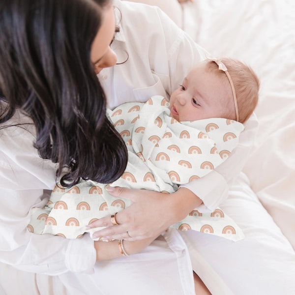 Be Kind Rainbows Swaddle Blanket Set - JuJuBe