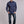 Men's Navy & Grey Floral L/S Shirt - Roper