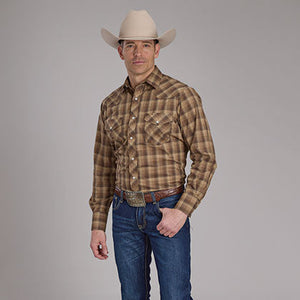 Men's Ombre Plaid Shirt - Roper