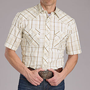 Men's Snap Woven Plaid Shirt - Roper