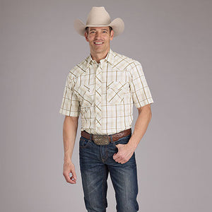 Men's Snap Woven Plaid Shirt - Roper