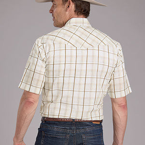 Men's Snap Woven Plaid Shirt - Roper