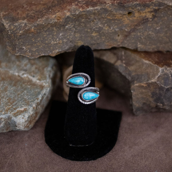 Navajo Turquoise Wrap Ring - Matt 925 Inc.