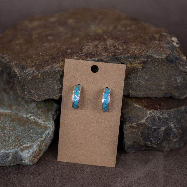 Navajo Turquoise Earrings - Matt 925 Inc.