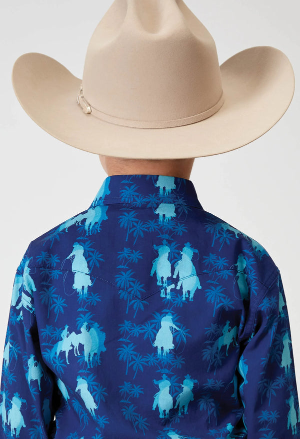 Boy's Western Hawaiian Shirt - Roper