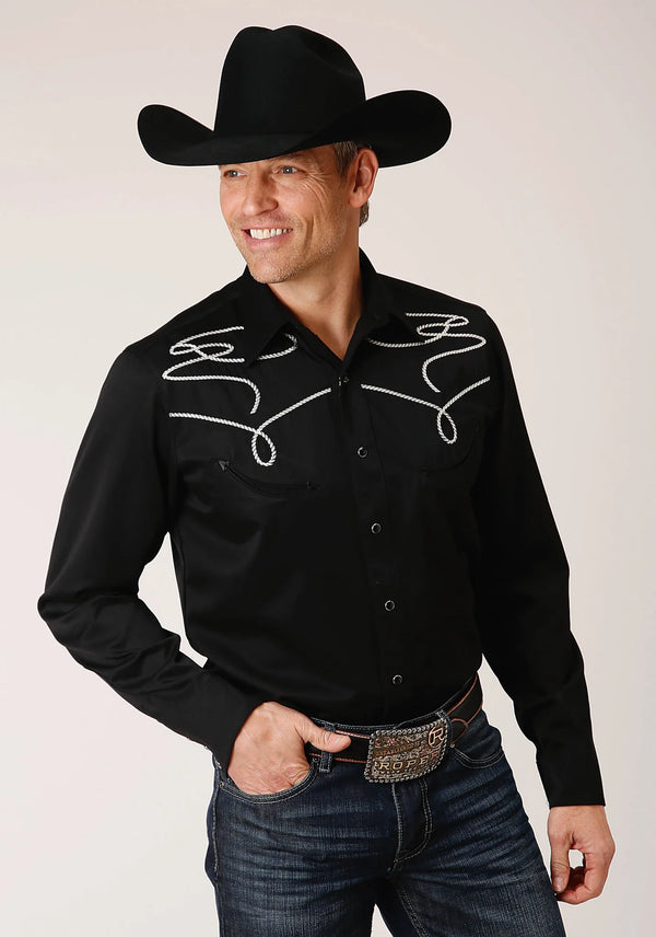 MENS L/S SHIRT OLD WEST COLLECTION SNAP - Roper