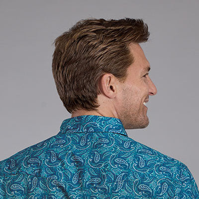 Men's Denim Paisley Snap Shirt - Roper