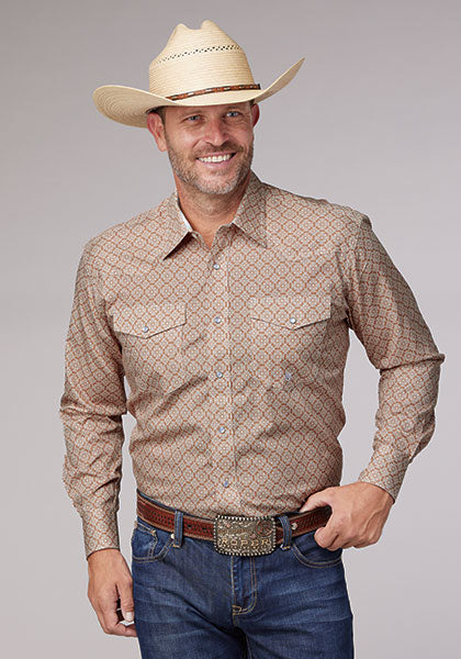 MEN'S L/S MEDALLION SHIRT - Roper